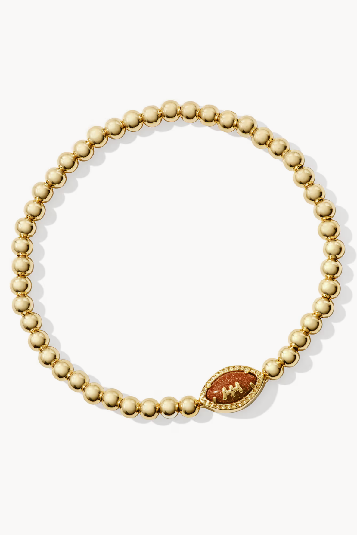 Football Gold Stretch Bracelet