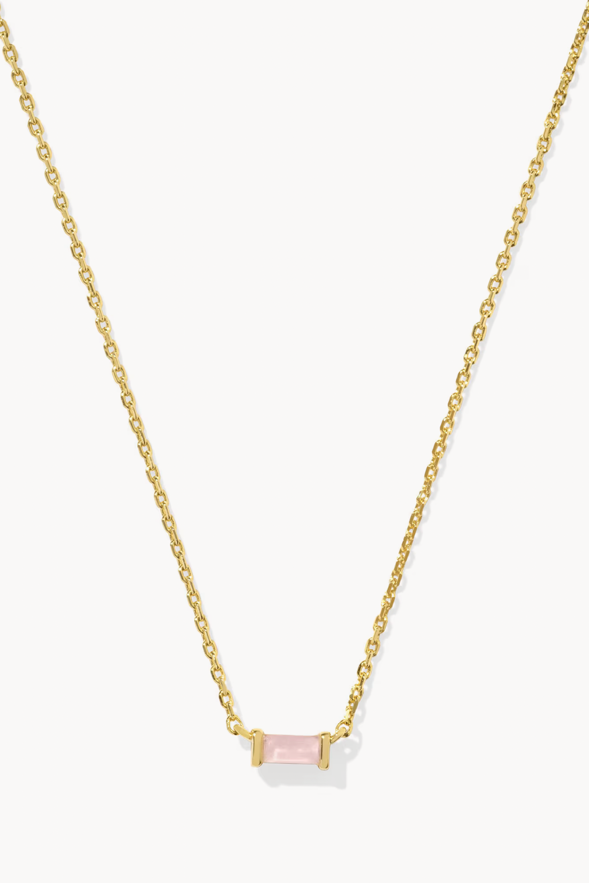 Juliette Pendant Necklace - Rose Quartz