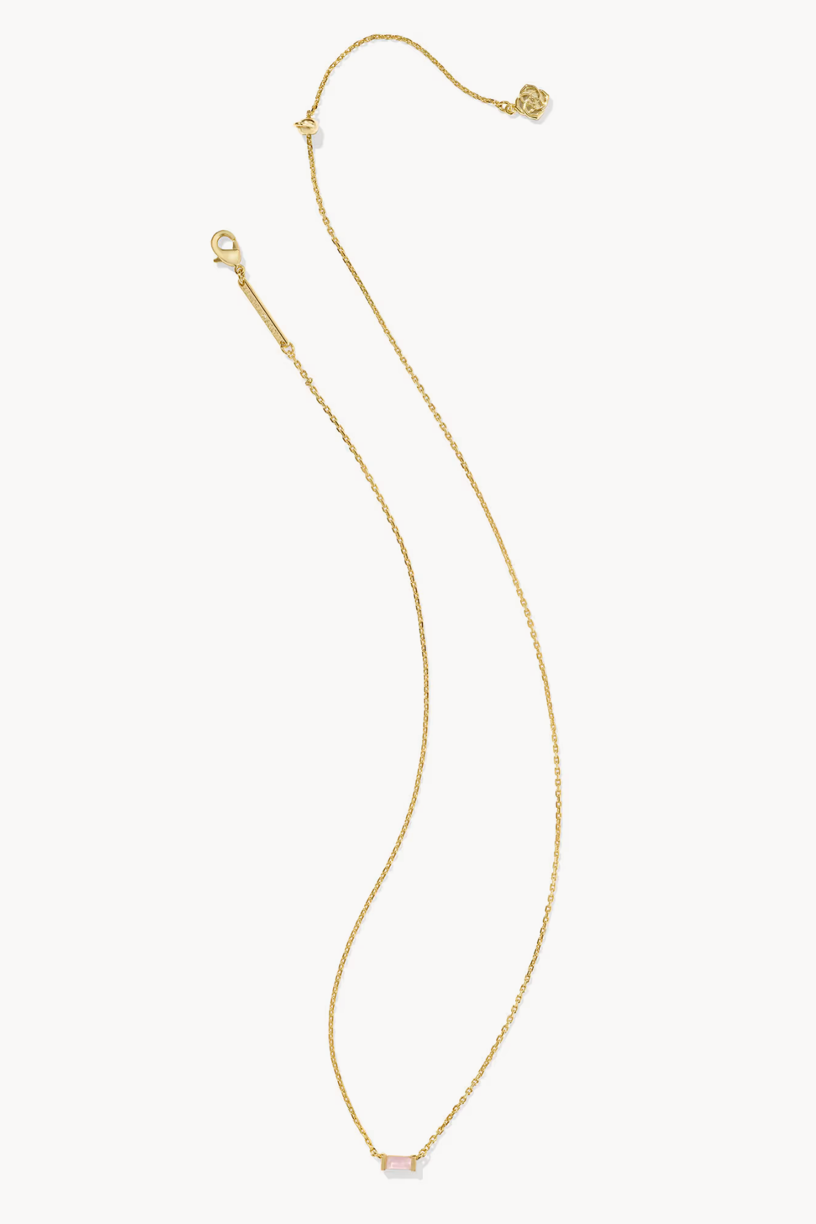 Juliette Pendant Necklace - Rose Quartz