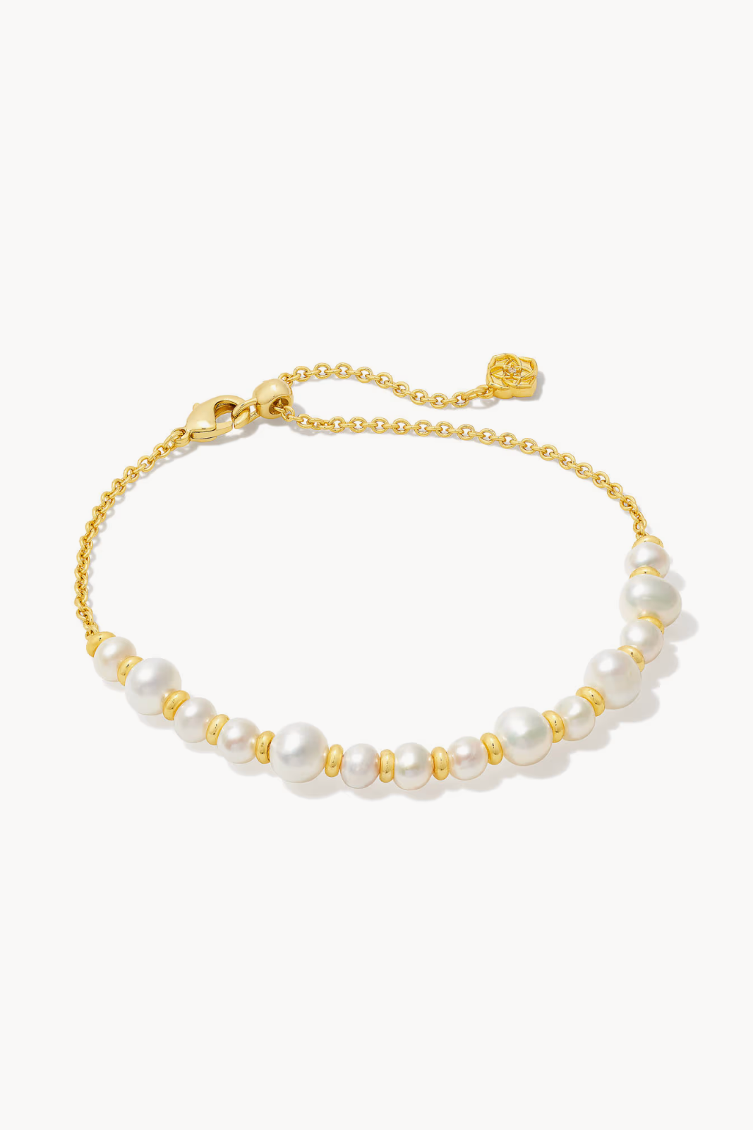 Jovie Gold Beaded Delicate Chain Bracelet