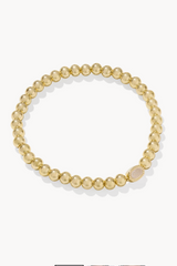 Mini Elaina Gold Stretch Bracelet - Iridescent Drusy