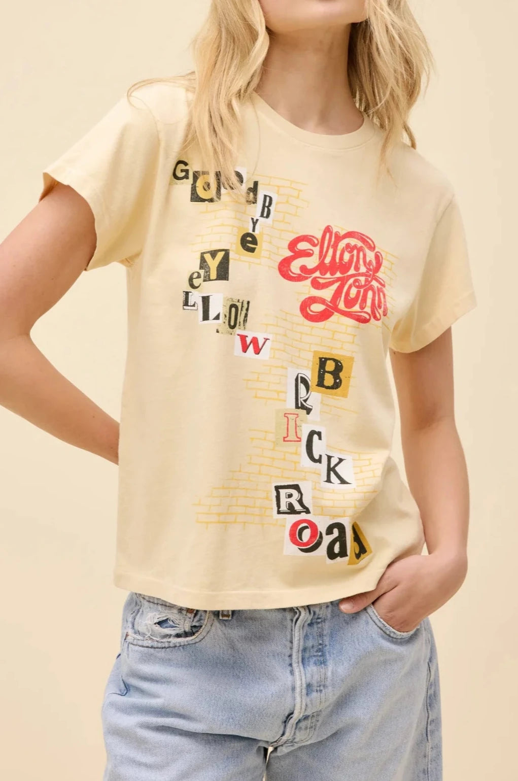 Elton John Goodbye Yellow Brick Road Tour Tee
