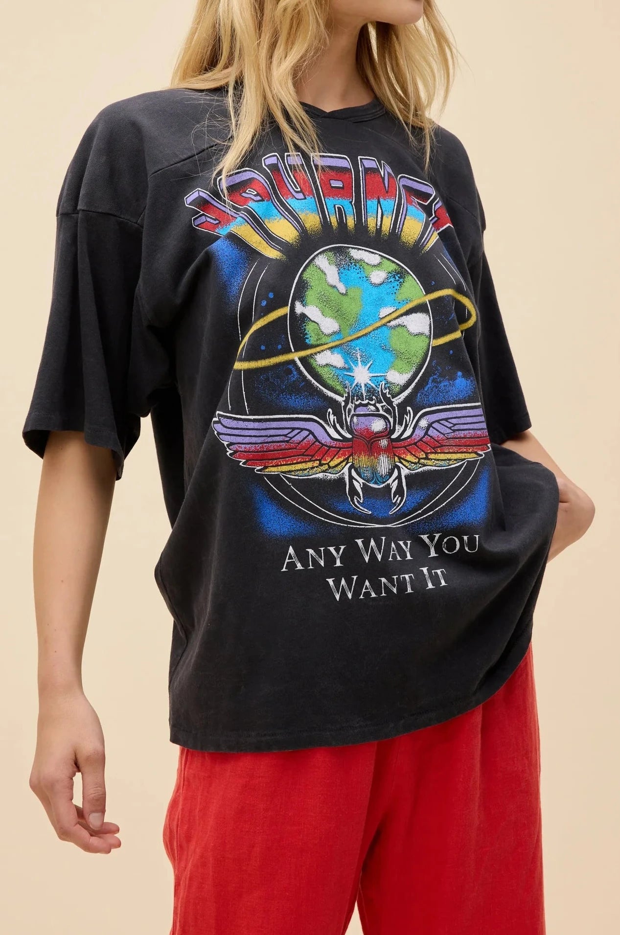 Journey Any Way You Want It Oversized Jersey Tee
