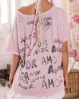 Love Amor Tee-1944 Lychee