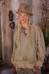 Fleece Riehl Henley - 2128