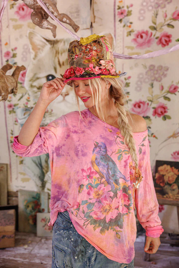 Floral Robin Viggo Tee - 2364