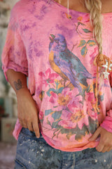 Floral Robin Viggo Tee - 2364