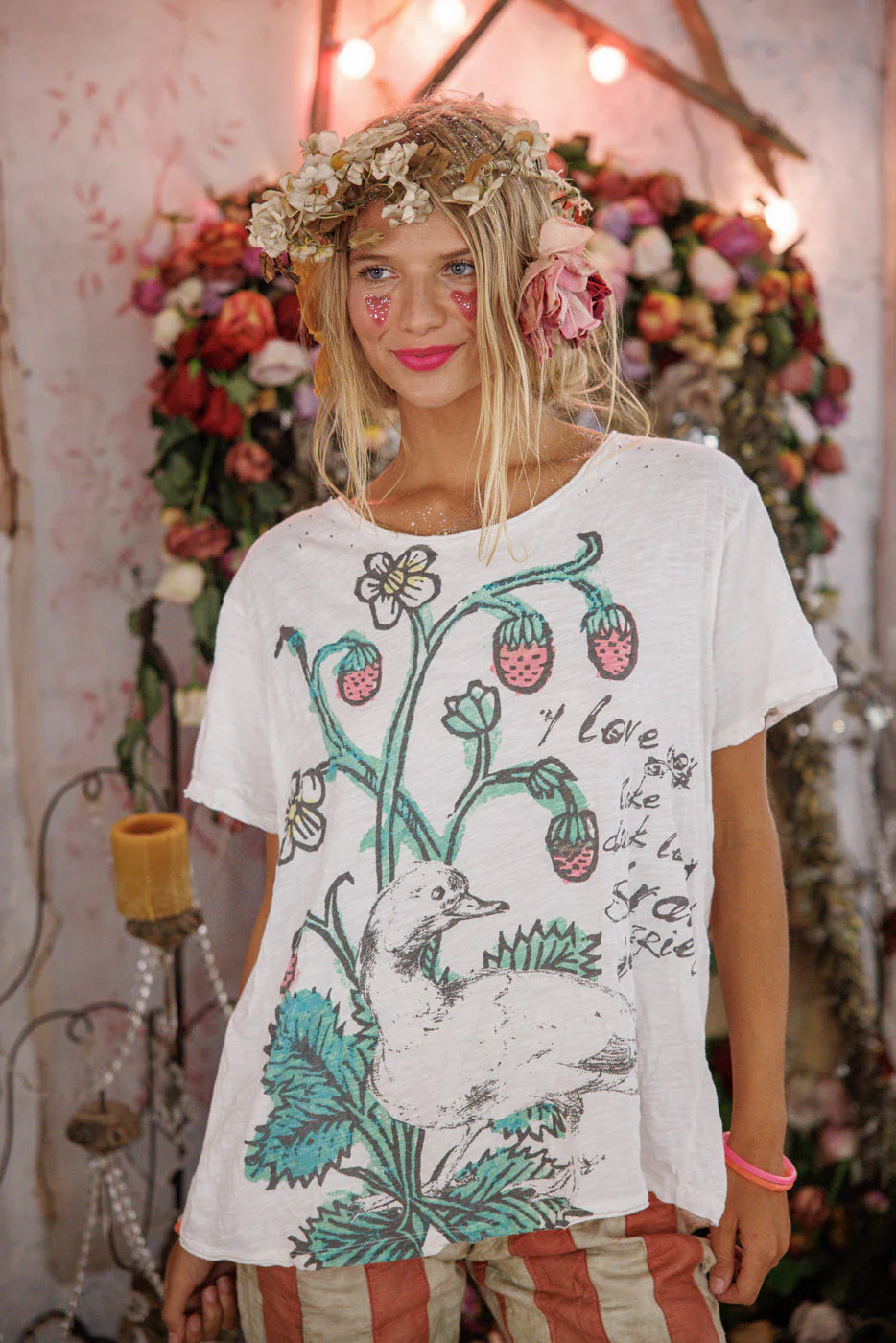 Ducks Love Strawberries Tee-2756