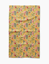 Sunny Cherry Blossoms Tea Towel