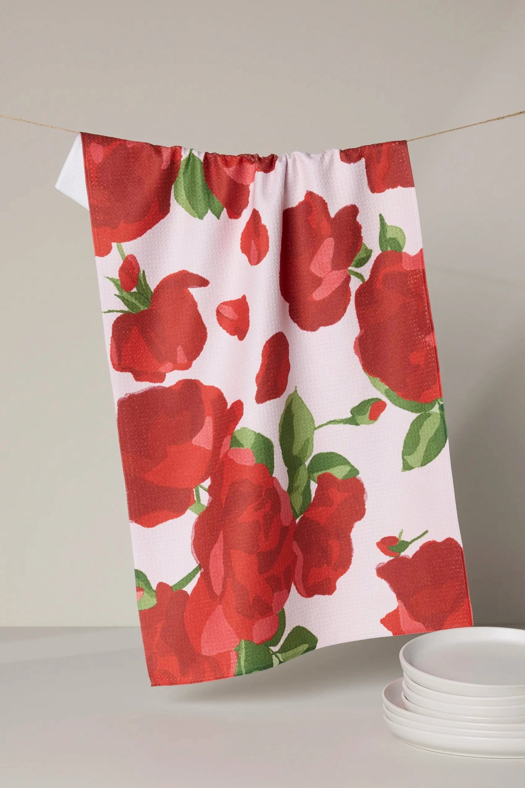 Whispering Roses Tea Towel