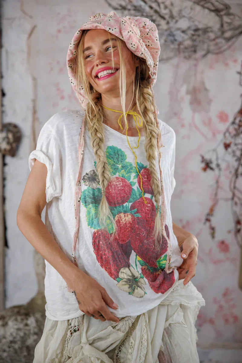 Strawberry Blooms Tee - 2361