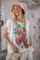 Strawberry Blooms Tee - 2361