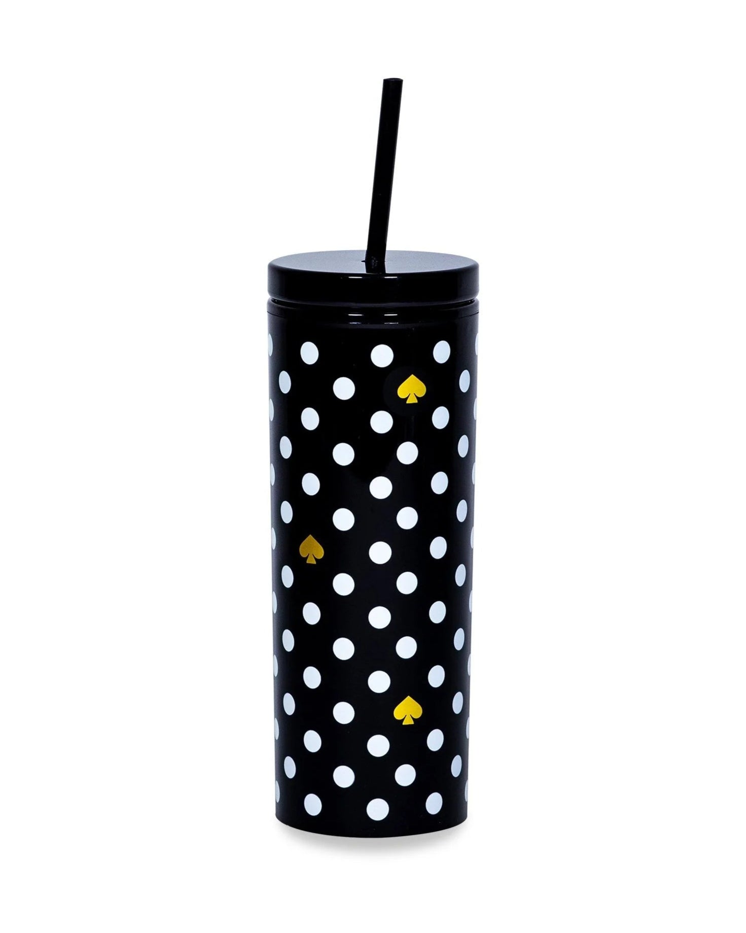 Polka Dots Tumbler with Straw