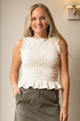 Veda Lace Sleeveless Top