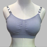 Grey Bra With Silver Camo Straps