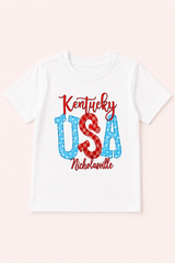 Youth Nicholasville Kentucky USA 4th of July Tee