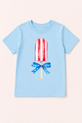 Youth Patriotic Popsicle Coquette Tee