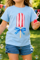 Youth Patriotic Popsicle Coquette Tee