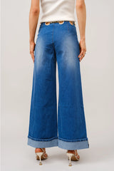 Wide Leg Denim Jeans