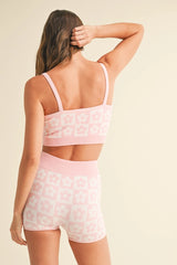 Flower Print Tank and Shorts Set