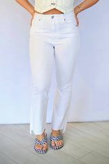 Happi High Rise Crop Flare with Step Hem
