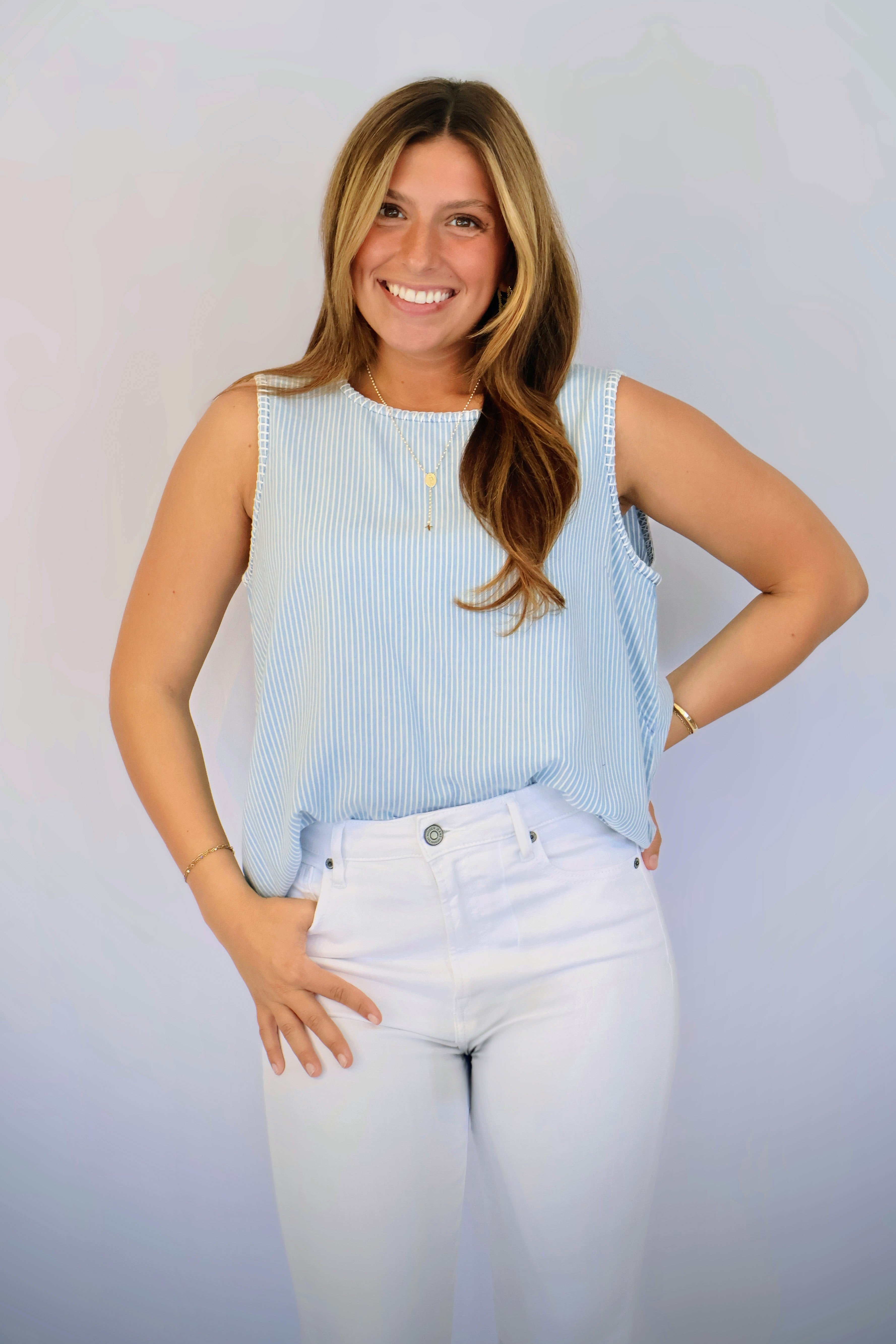 Ellis Blanket Stitch Top