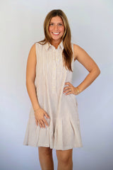 Seersucker Romper Dress