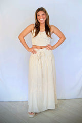 Two-Tone Stripe Spaghetti Strap Top