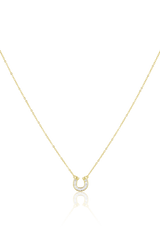 Off To The Races Horseshoe Necklace