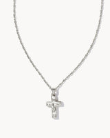 Cross Pendant Necklace-Rhodium