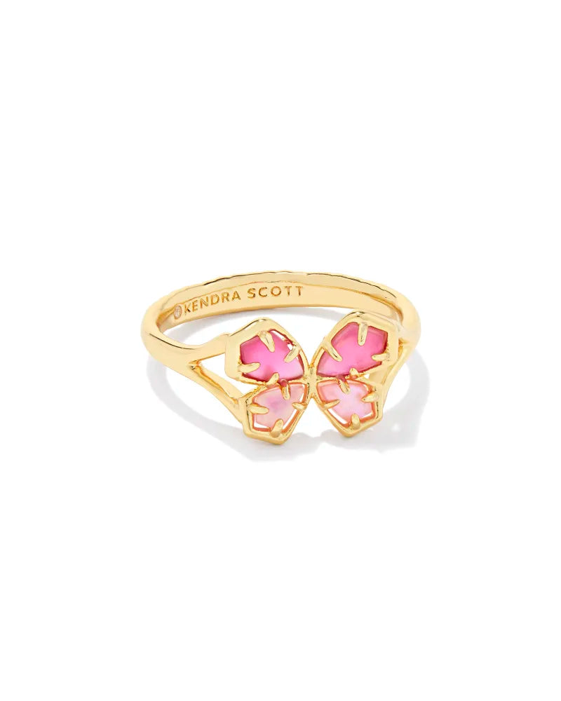 Mae Butterfly Cocktail Ring - GLD Azalea Illusion: Size 6