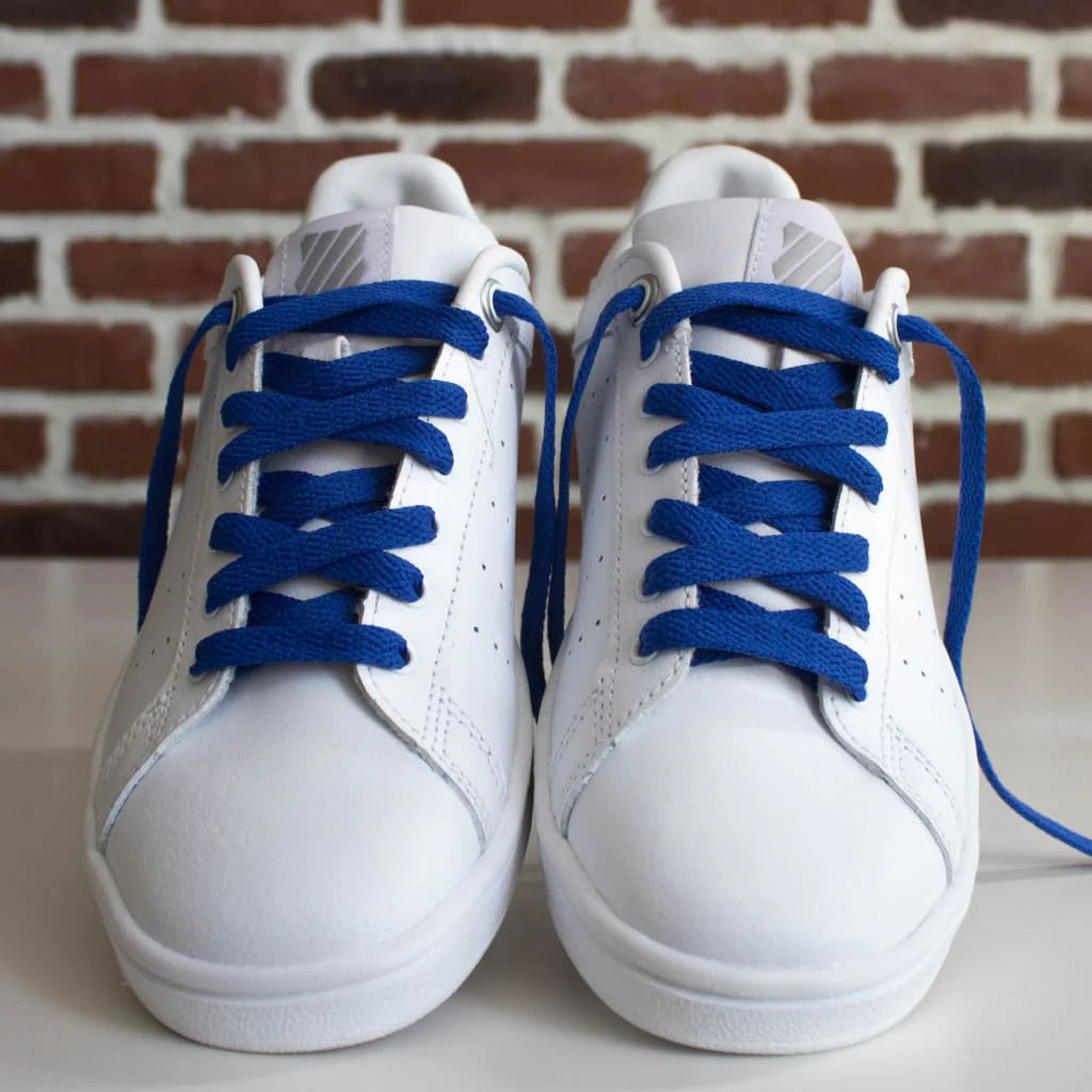 Flat Blue Shoelaces