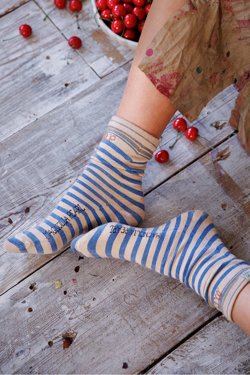 Magnolia Pearl French Stripe MP Socks - 125