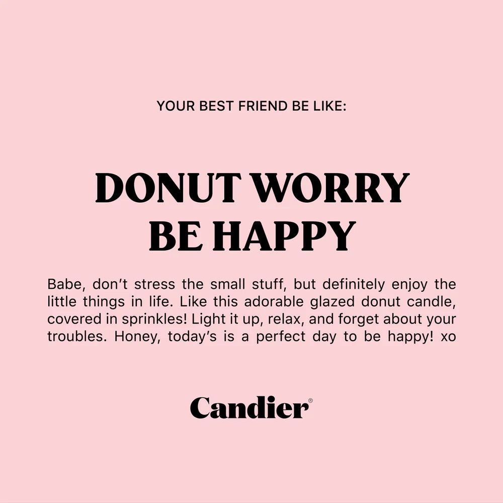Donut Worry Candle